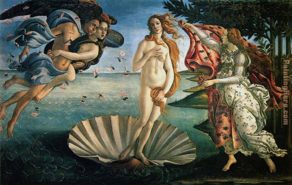 The Birth of Venus painting - Sandro Botticelli The Birth of Venus art painting